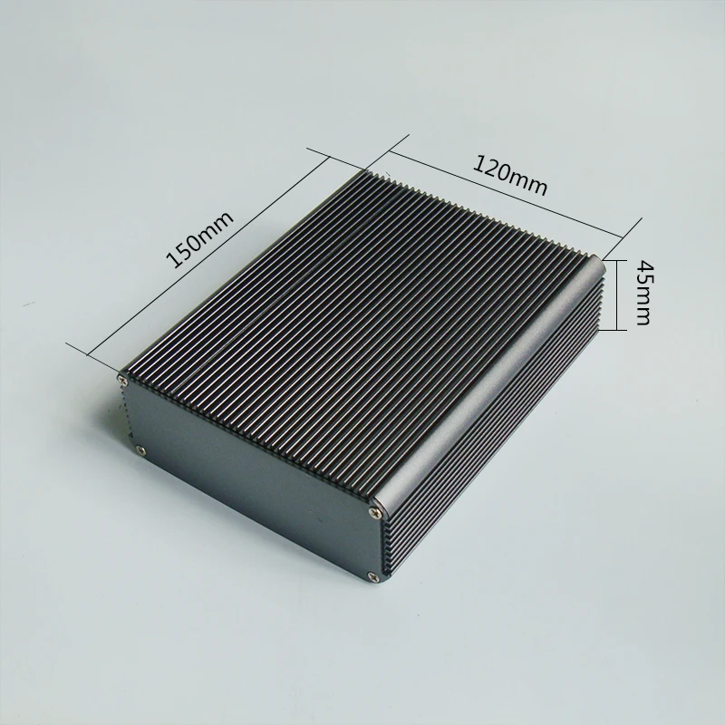 Shell do Cerco do Alumínio 120*45 com Caixa Faça Você Mesmo do Instrumento do Pwb do Dissipador de Calor Case Eletrônico 120 mm 45 mm 150 200 mm