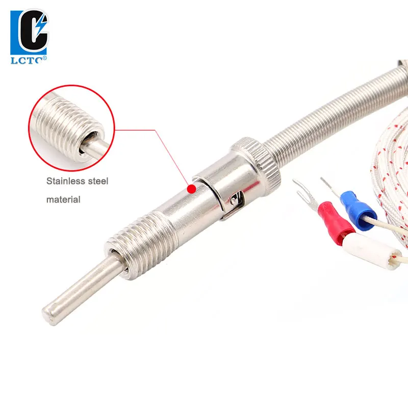 LCTC K E Type Thermocouple High Temperature Sensor Thermocouple Type K Probe High Quality Industrial Compression Spring