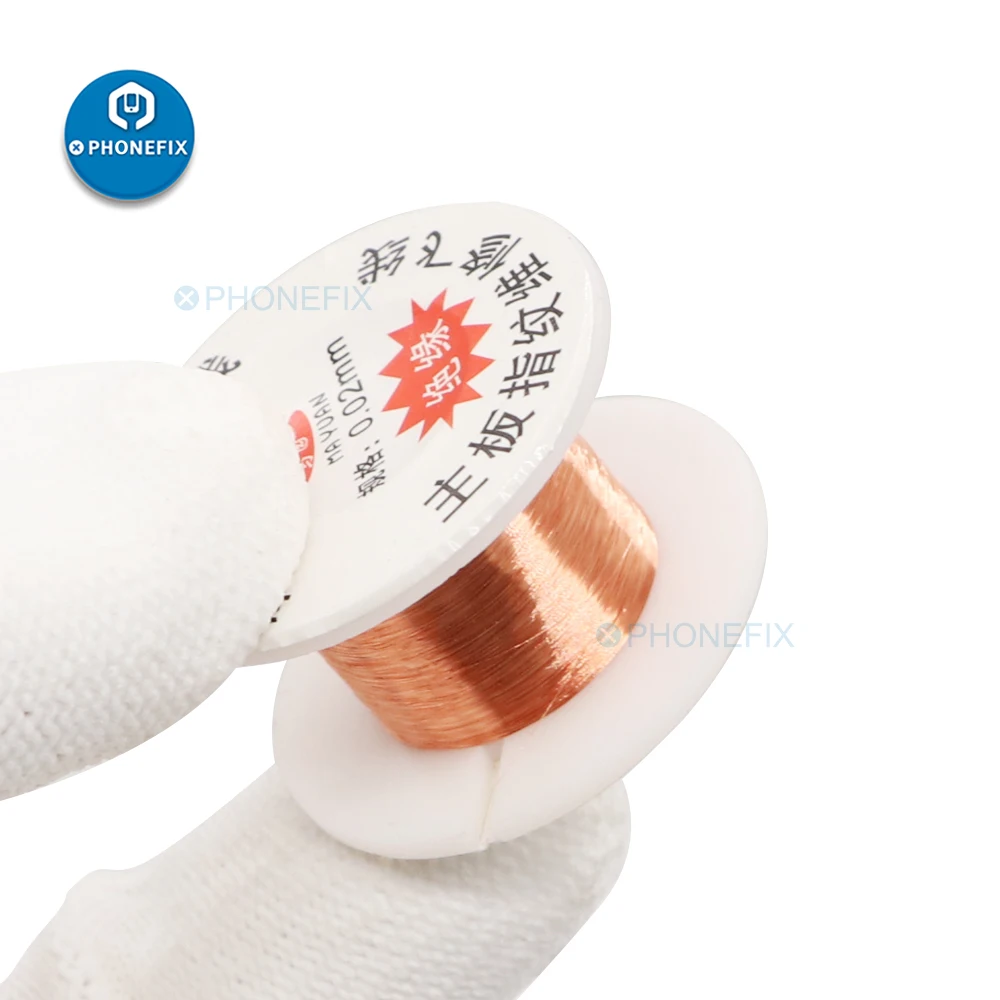 Soldering Repair Tool Insulated Magnet Jumper Wire 0.01mm 0.02mm Copper for iPhone Motherboard PCB Welding