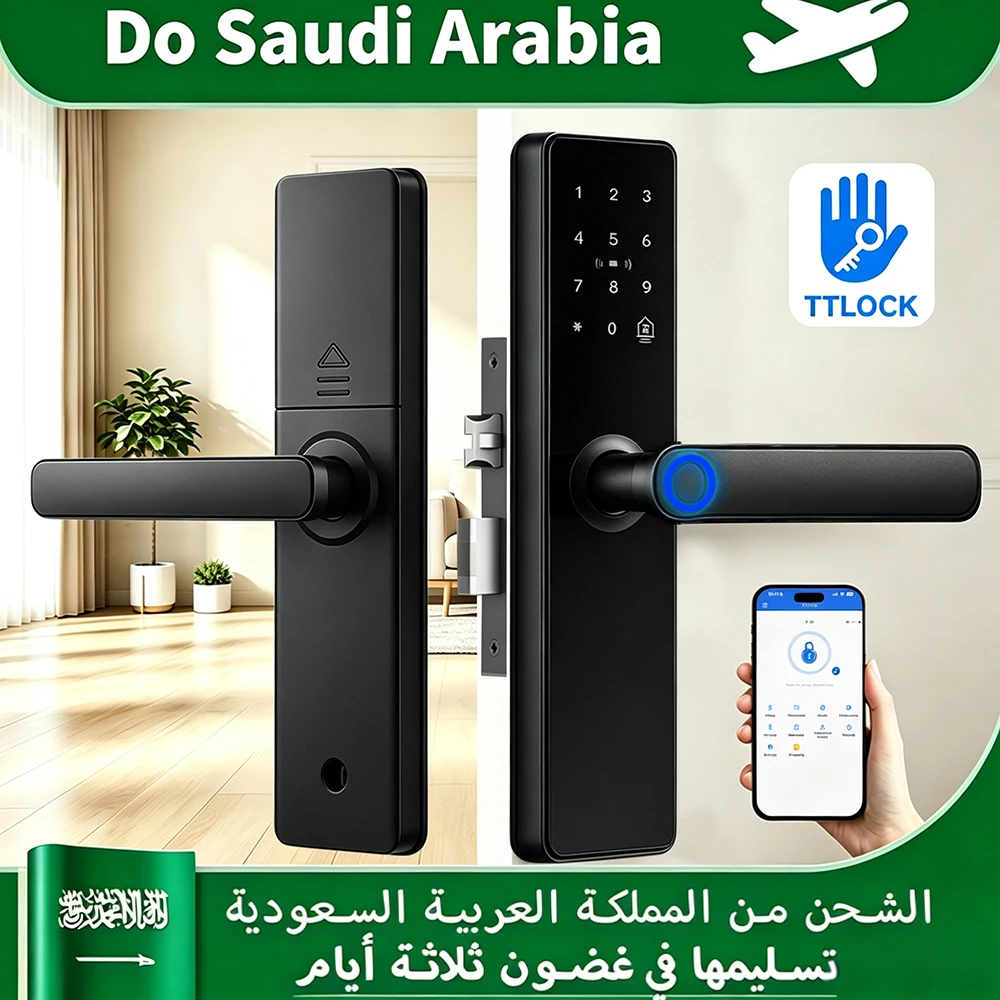 قفل TTlock الذكي بالبلوتوث، 5 وسائل للدخول: بصمة +...