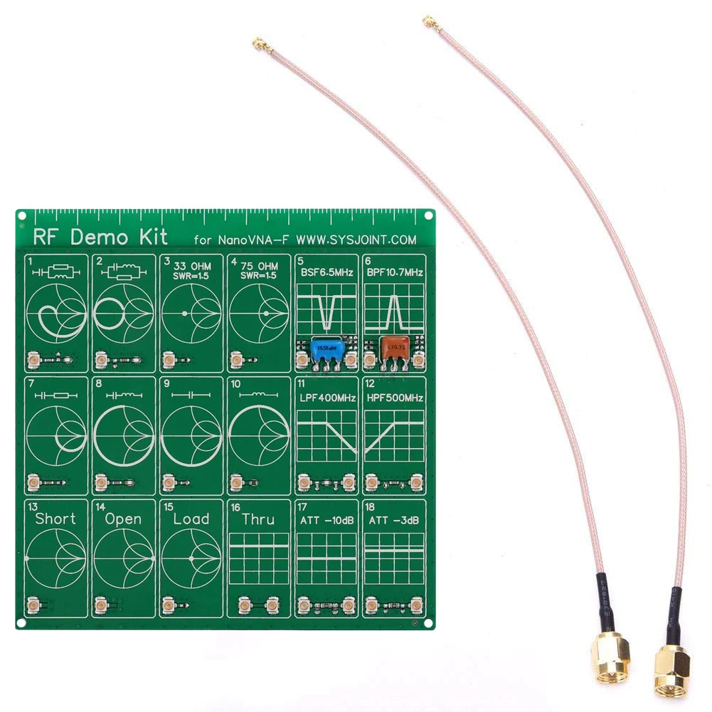 Description Picture 4 of itemRF Demo Kit for NanoVNA VNA RF Test Board Vector Network Test Filter Attenuator Network Analyzers Electrical Instruments