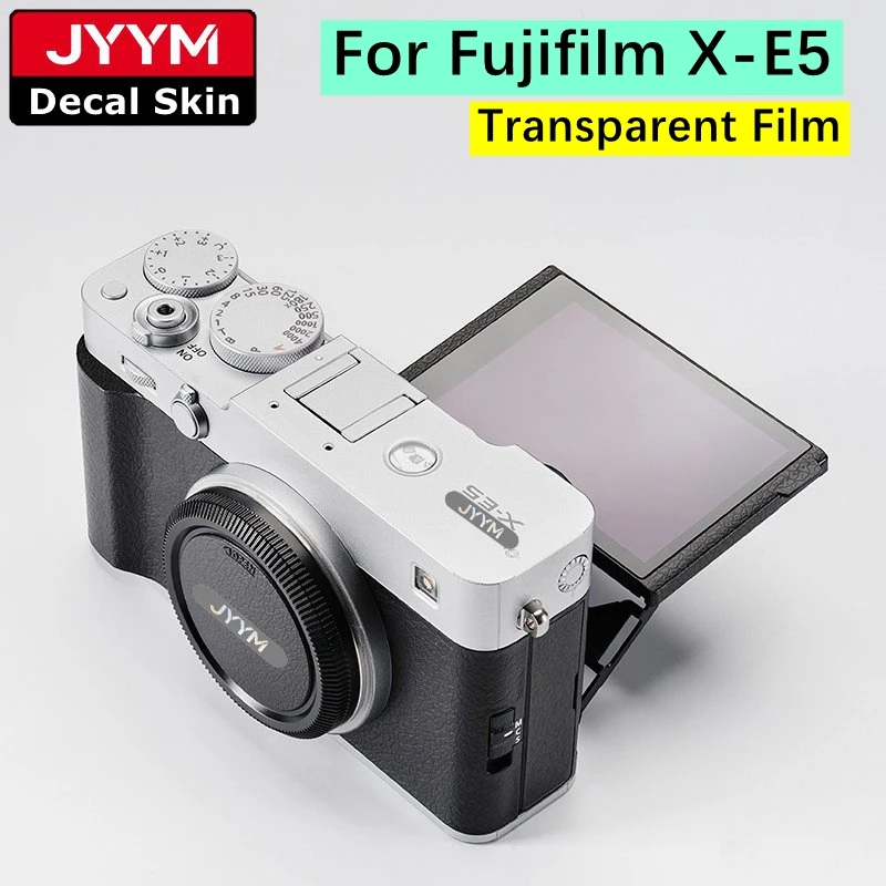 Fuji Fujifilm XE5 X-E5 데칼 스킨 비닐 랩 보호 필름 코트 X E5 용 투명 필름 스티커