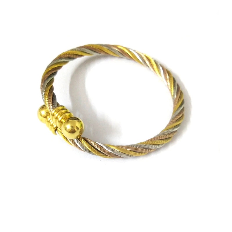 FairLadyHood Gold Bangle Bracelet 2018 New Charm Bangle Bracelets Women Bangles Gold/Silver Color/Rose MIX Color Bracelet 5