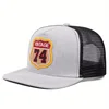 Baseball Caps Men's and Women's Flat Brim Hats Street Embroidered Figure 74 Hip Hop Hat Shade 2