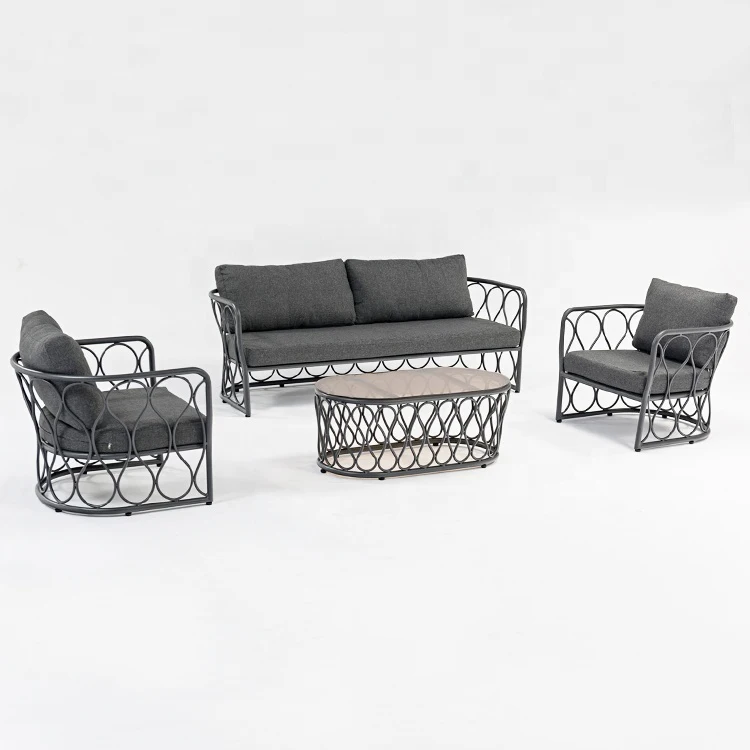 Contemporary Outdoor Office Furniture Sofa Set Garden Conversation Set