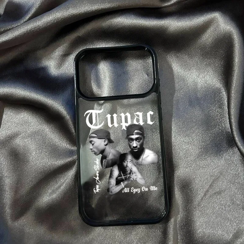Tupac Inspired Shockproof Clear Matte Phone Case – Fashionable & Durable Cover