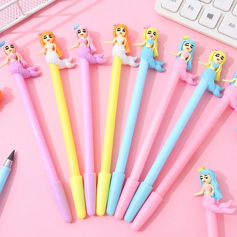 

48 Pcs Wholesale Creative Mermaid Pencils Black Technology Pencil Is Not Easy To Break Lead High Value Student Stationery HB