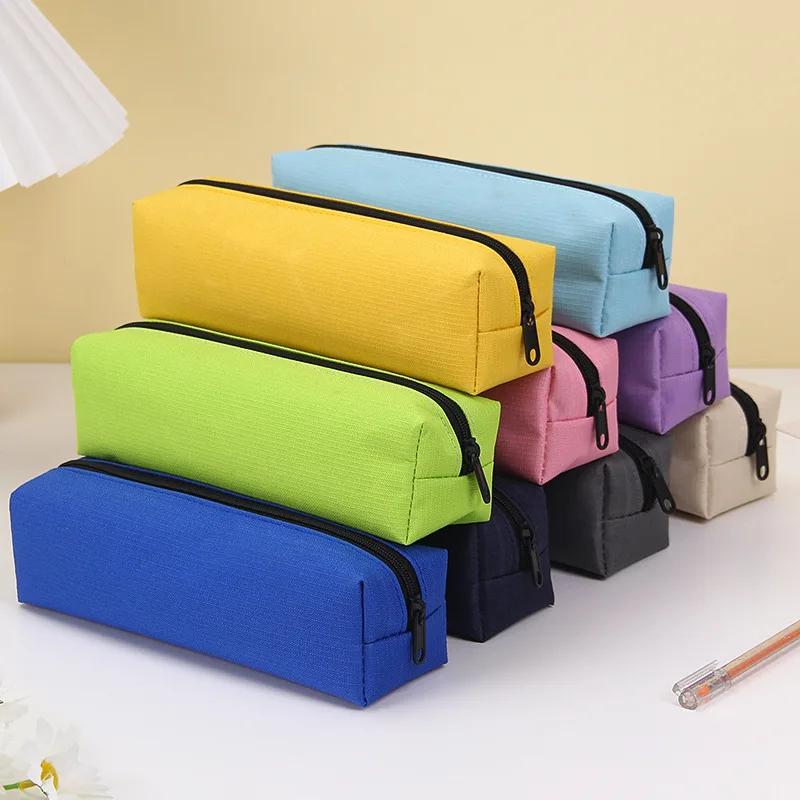 Slim Colourful Pencilcase Pocket Fun Pencil Case School Daily