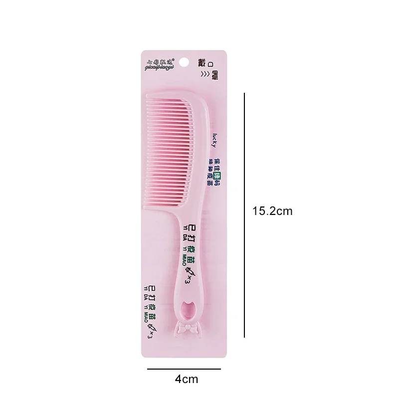 Hair Brush Comb Cute Cartoon Bow Bunny Ears Portable Handle Mini Small for Women Girl Children Bath Health Care Tools