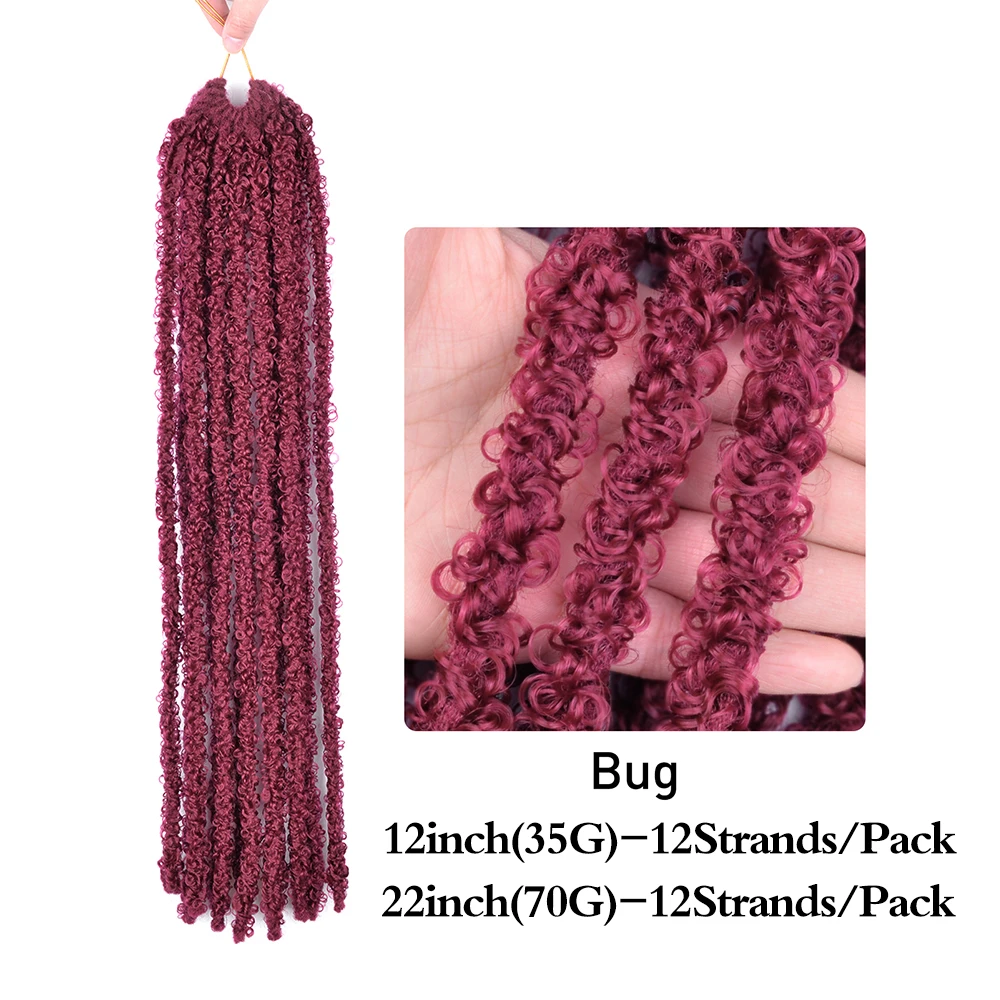 Butterfly Locs Crochet Hair Extensions Locks Braid Synthetic Hair 15