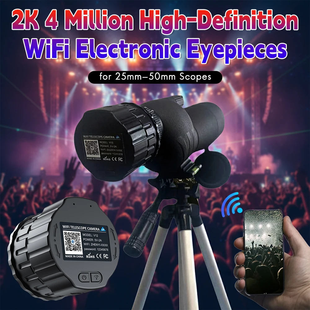 New Microscope Electronic Eyepiece Camera Wifi 2KHD 4 Million Optical ...