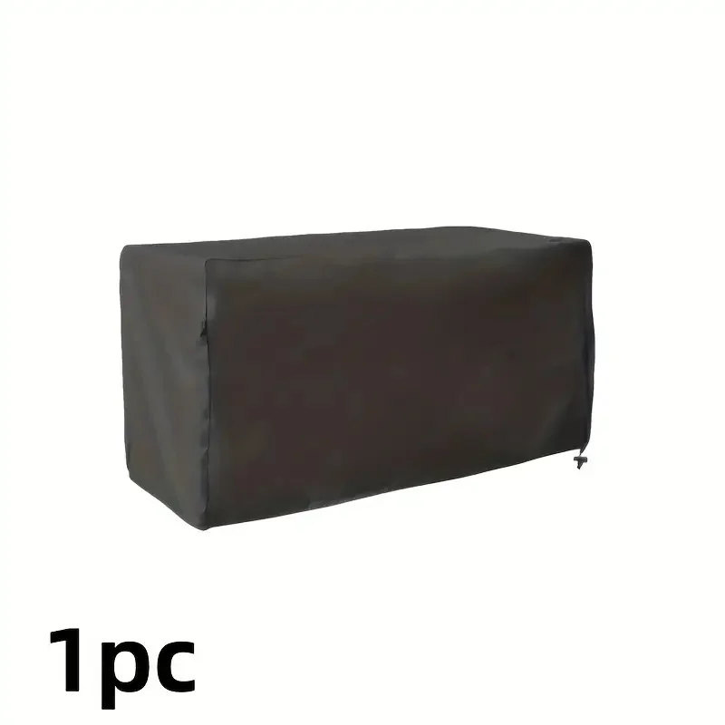 Capa resistente para caixa de convés – Protetor de móveis para exterior para todos os climas com fecho de cordão, resistente a UV e à chuva, cabe em caixas de convés