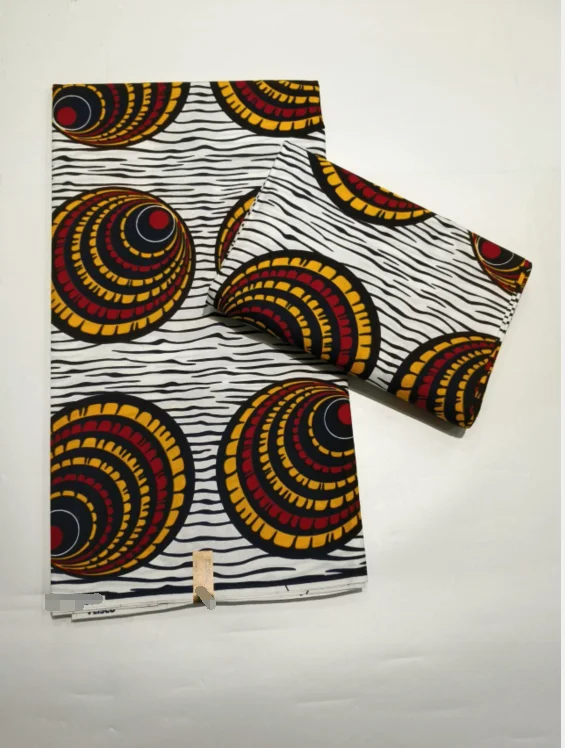 

New Guaranteed Veritable 100% Cotton Soft Original African Real Wax Prints Fabric Nigeria Women Style Ankara Wax Pagne For Dress