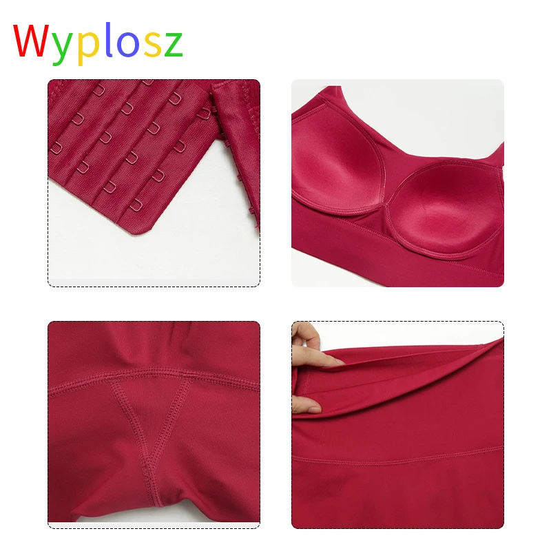 Wyplosz Yoga Sportswear Gym Clothing Women Sport Fitness Tracksuit Elasticity Seamless Bra Pants Quick-Drying Comfort Lycra Set