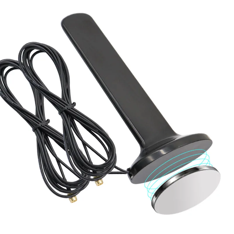 Dual Cable 2*2 5G 4G LTE 3G GSM Omni Aerial High Gain 12dbi 600~6000Mhz Indoor WiFi Router Antenna For SMA RPSMA TS9 Male