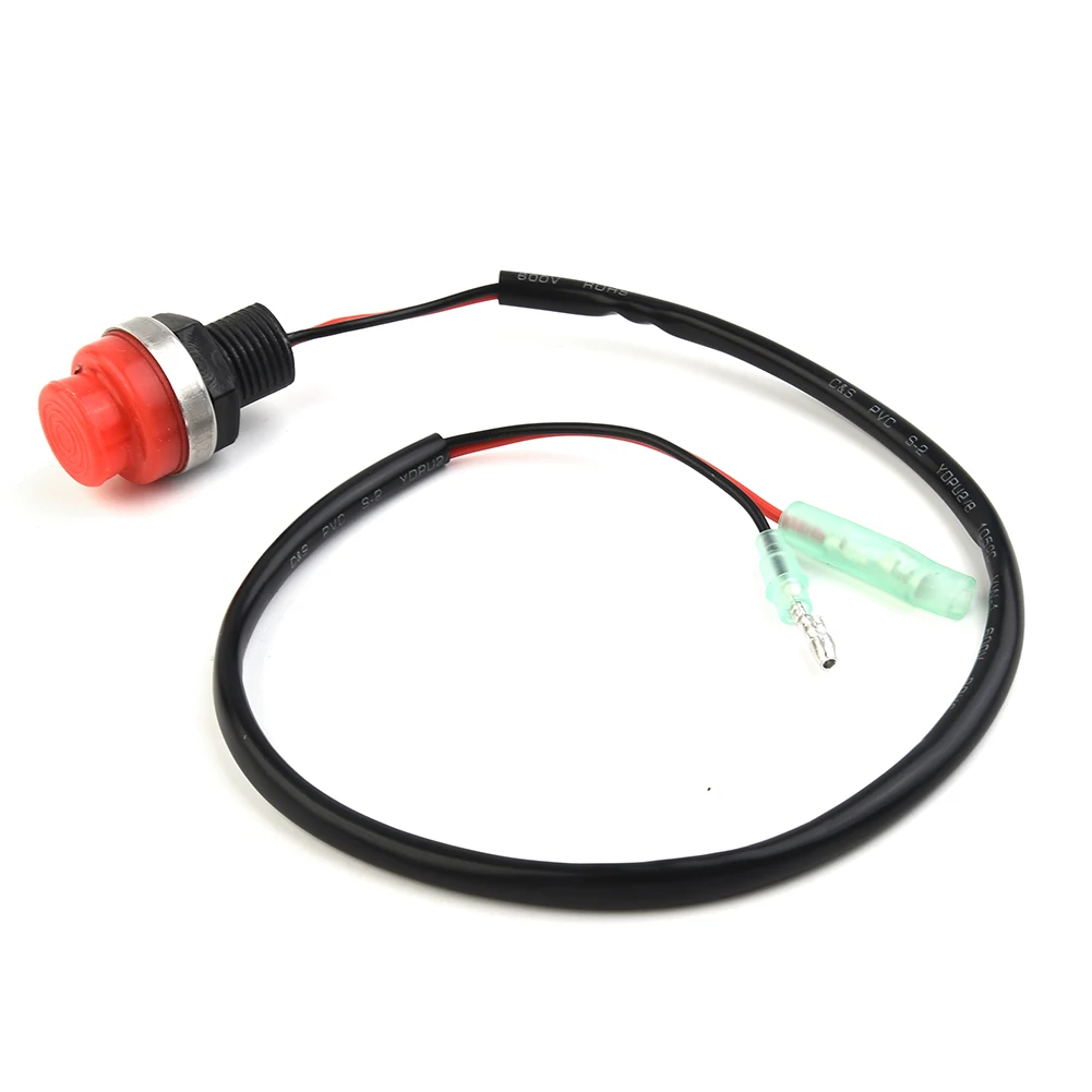 

Round Start Stop Switch Marine Outboard Parts Plastic Push Button Yacht 1x Accessories Engine Keyless Practical