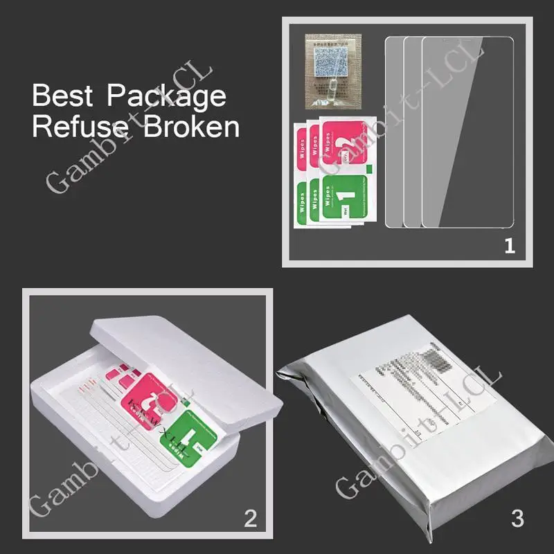 3-Pack Premium Tempered Glass Screen Protector Set