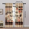 2pcs, Curtain Cloth Vegetables Fruits Durable Polyester (without rod) All Seasons Ldeal for Bedroom, Living Room 5