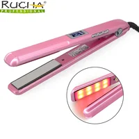 Hair Straightener Infrared and Ultrasonic Profession Cold Hair Care Iron Treatment for Frizzy Dry Recovers Damage Flat Irons 1