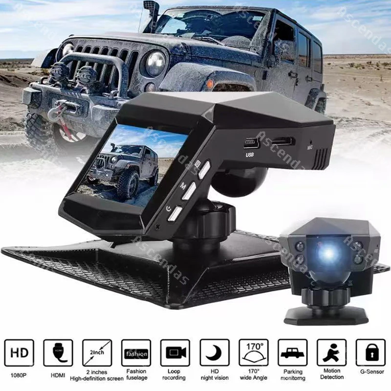 1080P Full Hd Dash Cam Car Video Dash Cam Con Console Centrale Lcd Car Dvr Videoregistratore Monitor Di Parcheggio