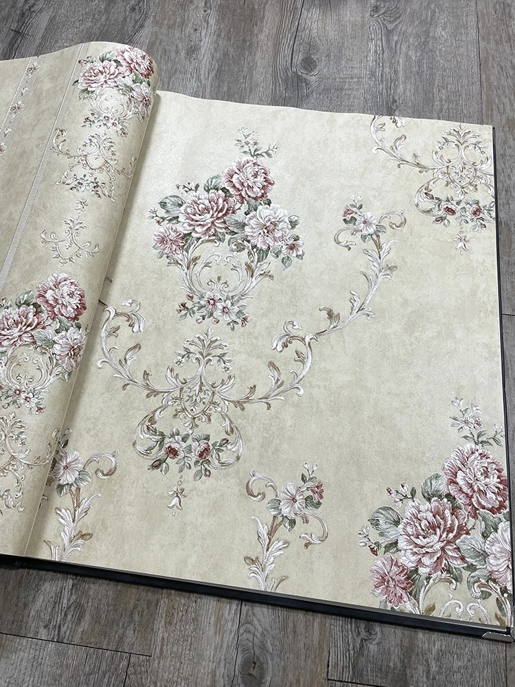 3d romantic flower striped wallpaper grande american 01