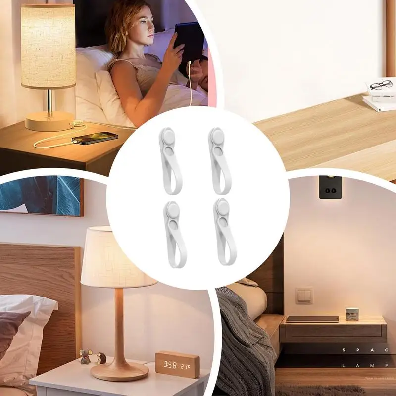 Adhesive Cord Holder Stick On Appliance Cord Holder 4 Pieces Silicone Cord Bundlers Kitchen Aid Wrap Adhesive Cable Ties For Air