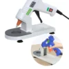 Universal Mini Hot Glue Gun Base Holder with Anti Stick Silicone Mat, Suction Cups Stand, Glue Gun Stand for most Mini Glue Gun 2