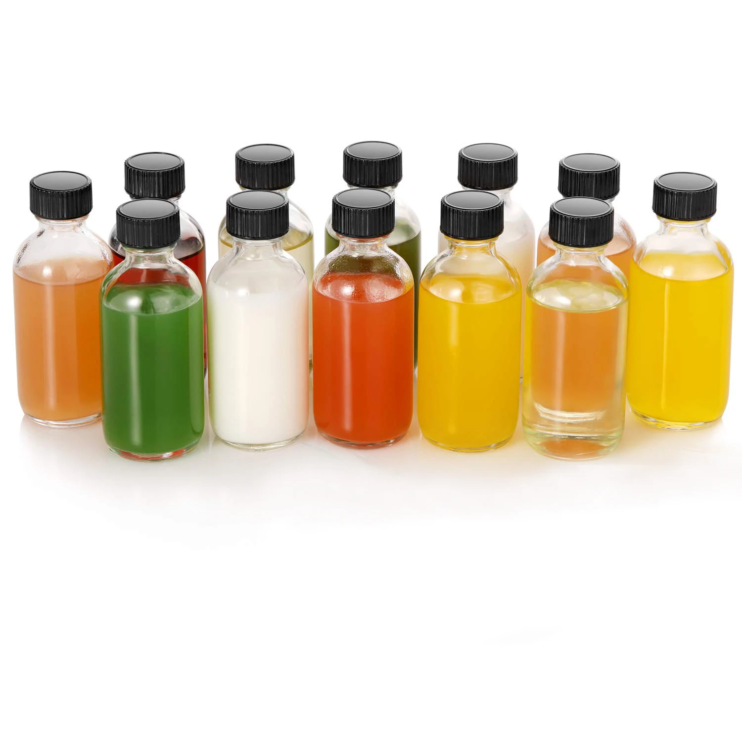 Glass Juice Bottles Reusable Juice Container With Brush - Temu