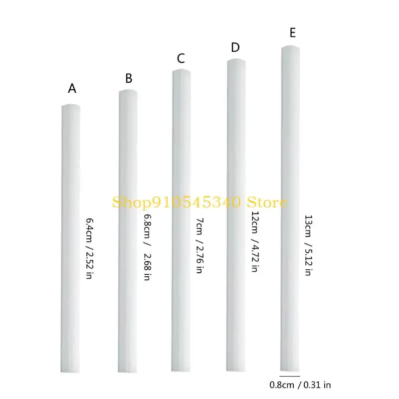 일관된 성능 및 공기 질 개선을 위해 설정된 10개의 8mm 가습기 스폰지 심지 가습기 필터 막대로 구성된 U2JA 팩