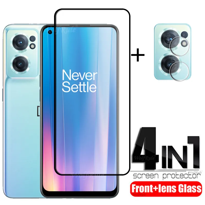 4-в-1 для Oneplus Nord CE 2 стекло закаленное 9H полная Защита экрана пленка объектива |