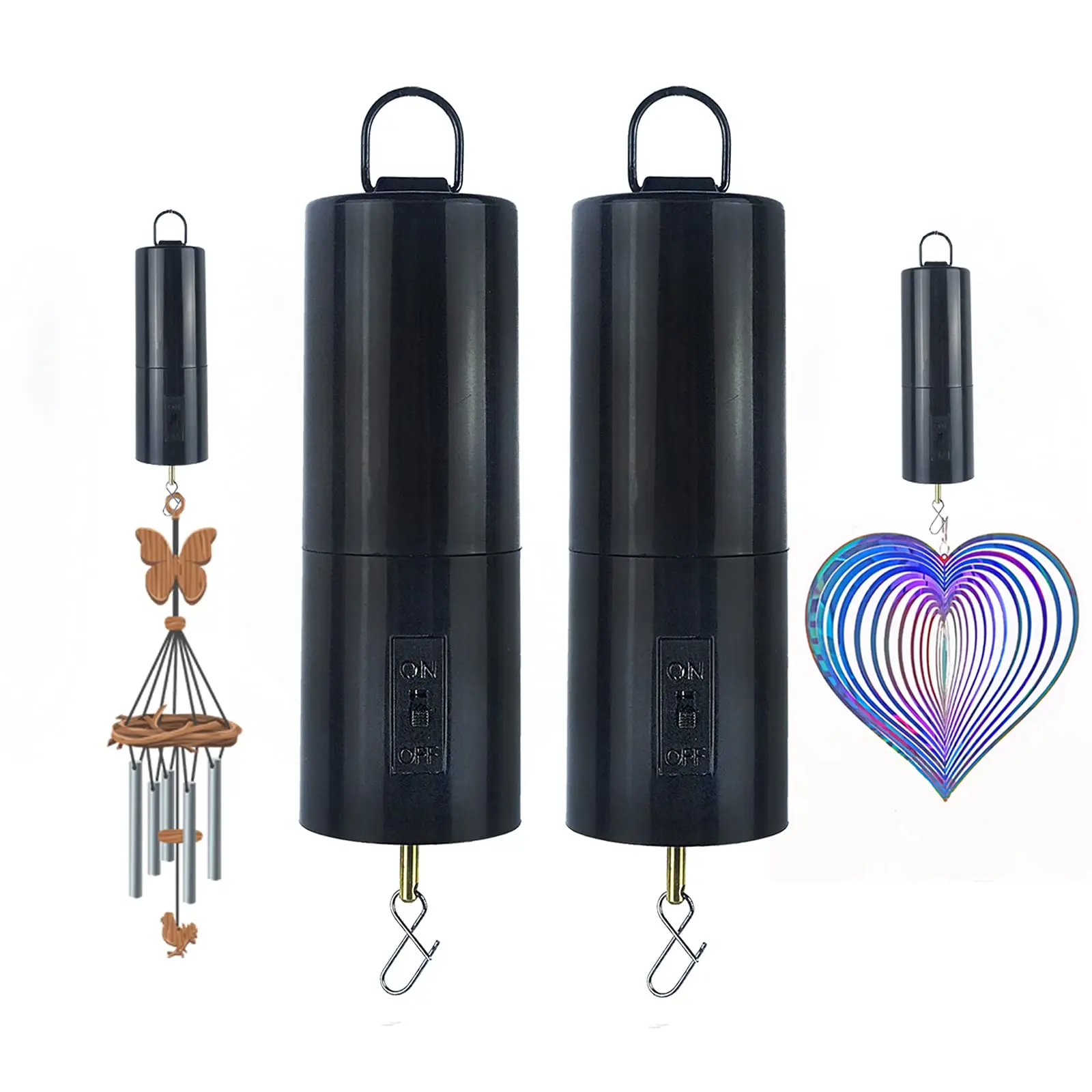 Wind Chime Motor Wind Spinner Motor Wind Spinner Motor Hanging Display Battery Operated 20 RPM Rotating for Wind Spinner Mobile Yard Decor