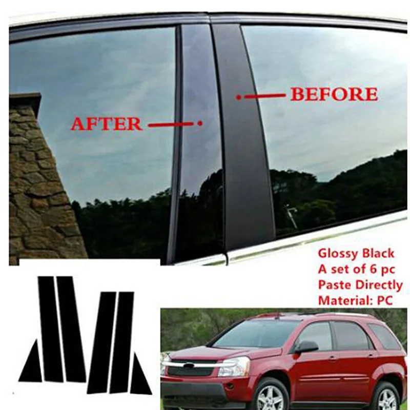 6pcs Ʈ  ʷ Ʈ â ̵ Ʈ Ŀ Į Fit For Chevy Equinox 2005-2009 2006 2007 2008 ׼ ƼĿ