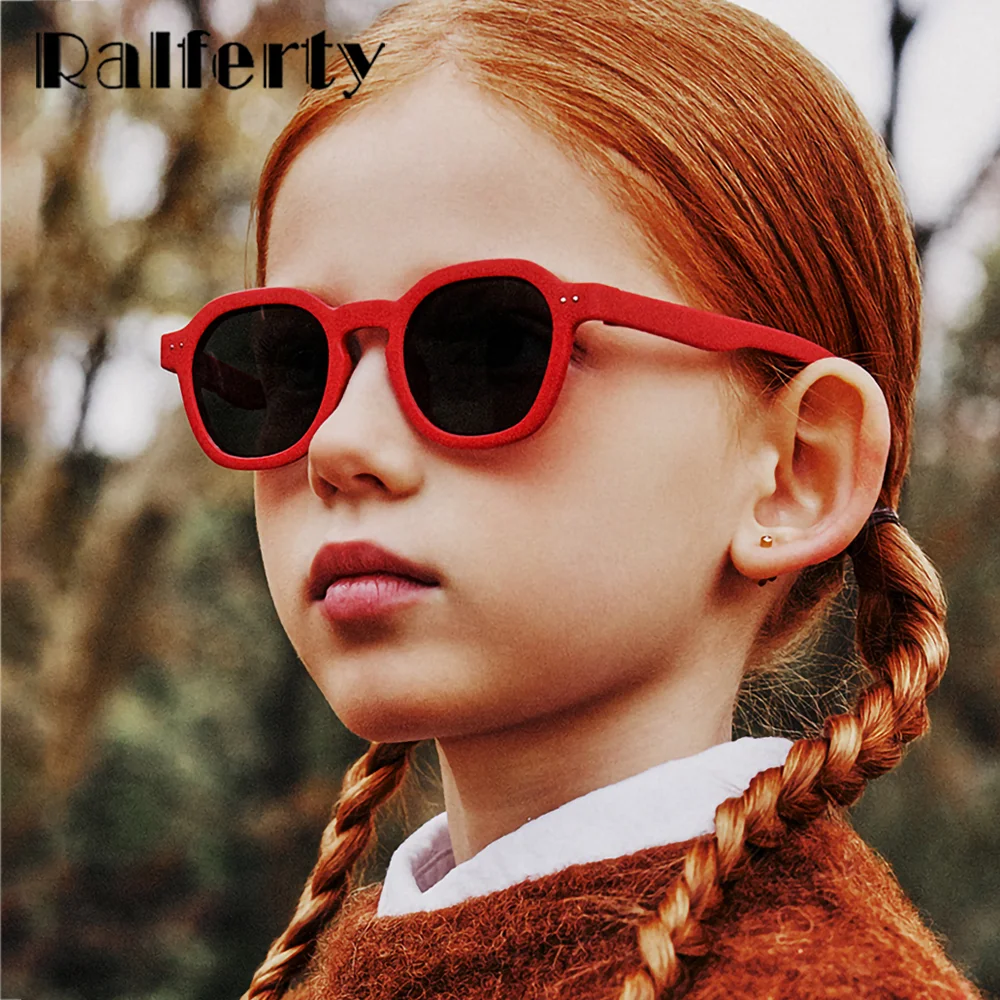 Ralferty 2025 Flexible Kinder-Sonnenbrille für Mädchen und Jungen, Outdoor, UV400, polarisierte Sonnenbrille, Kinder-Sonnenschutz, 3–9 Jahre, unzerbrechlich