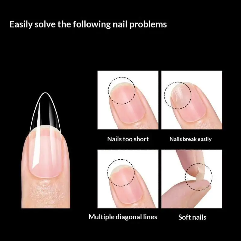 240 Pezzi/Scatola di Unghie Finte Corte in Gel, Semi-Opache, Copertura Completa, Morbide, per Amanti del Nail Art e Uso Fai-da-Te - immagine 3