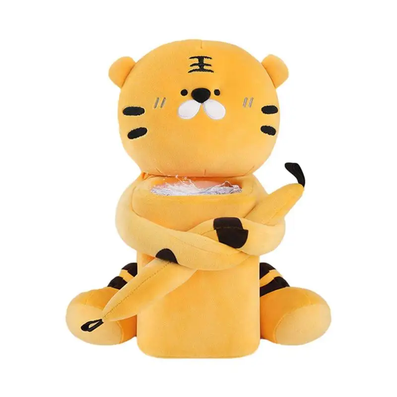 

Плюшевая автомобильная коробка для салфеток 2 в 1, многофункциональная автомобильная мусорная корзина, мультяшный Держатель салфеток для автомобиля, плюшевый диспенсер для салфеток, бумажное полотенце