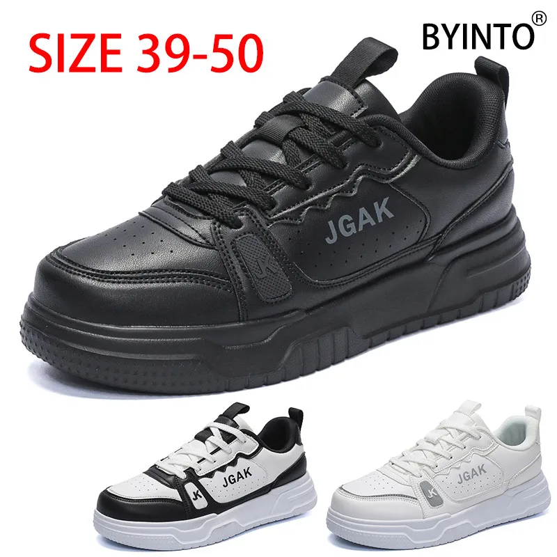 Breathable Anti-Slip Men Sport Tennis Shoes Waterproof Leather Male Skateboarding Sneakers Male Walking Trainers Tenis Masculino