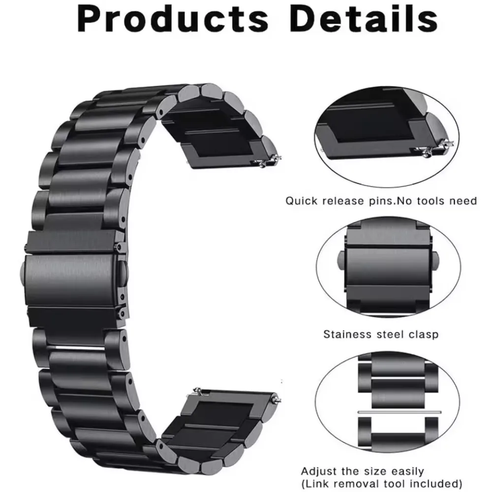 Versatile Metal Strap - Breathable Bracelet