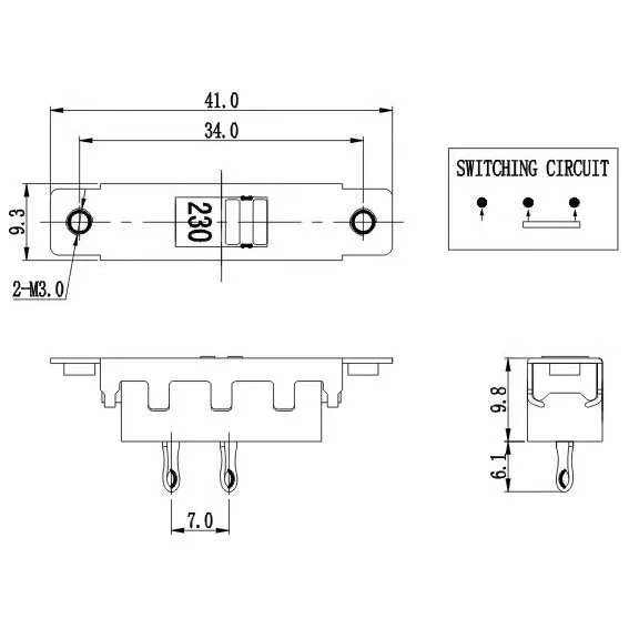 Ī     , 110V, 220V, 2  115V, 230V, 10A, 250V