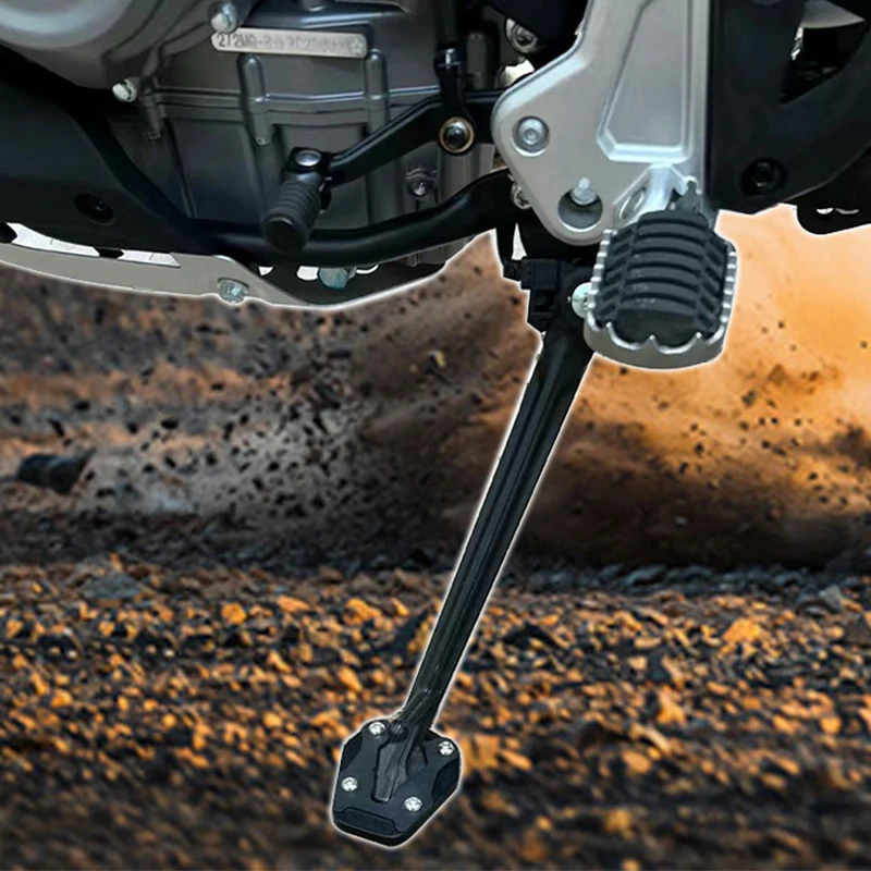 Motorcycle Foot Side Stand Enlarger Plate Pad Kickstand Extension