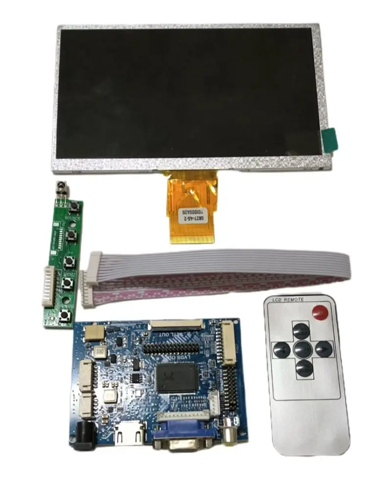 モニター付きLCDディスプレイ,7インチ,1024x600,HDMI,vga 2av