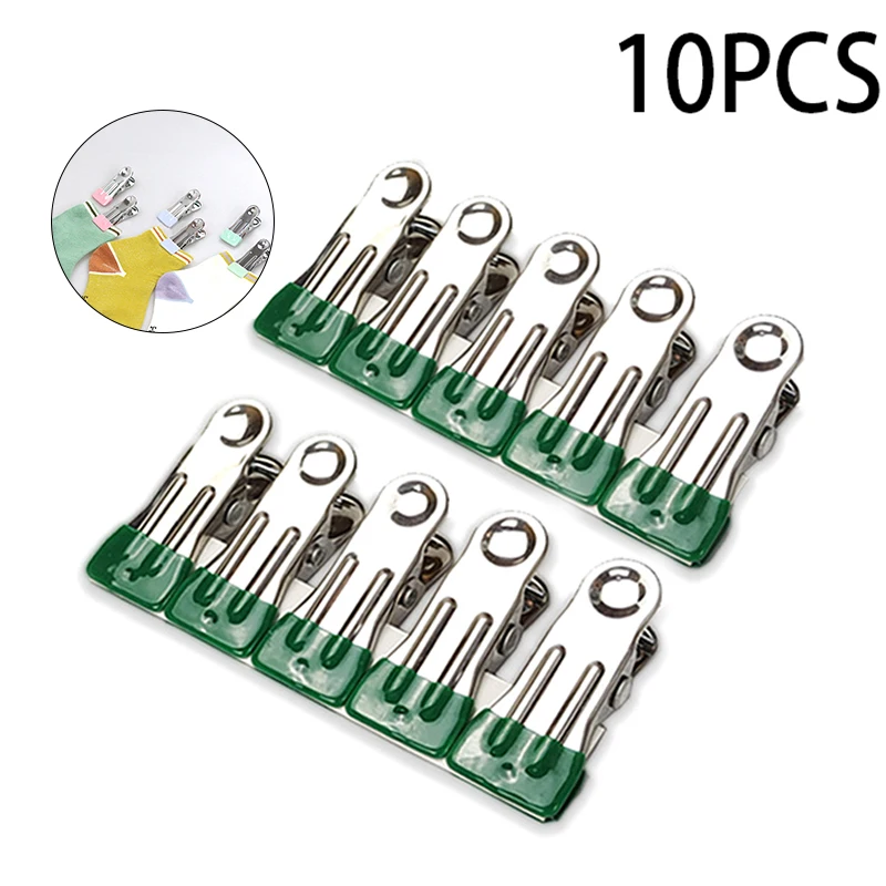 Vicloon ollette Grandi, 12 Pezzi Acciaio Inox Clip ollette Antivento ollette da Bucato per