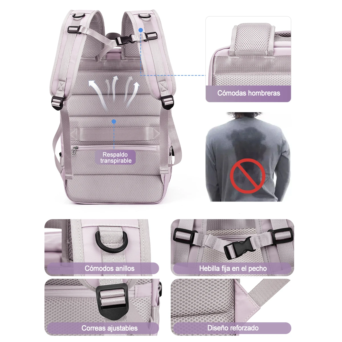 Approved Travel Backpack Men Women Business Backpack School Expandable Bag Large Capacity 17''Laptop Waterproof Fashion Backpack