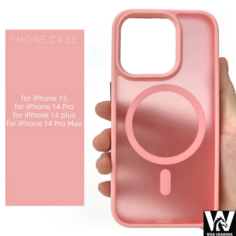 Pink Cell Phone Cases Magnetic Case Magsafe Phone Case For Iphone15 Pro Max