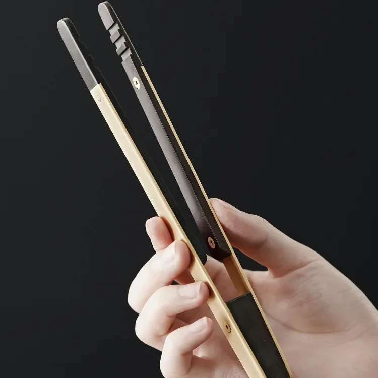Kung Fu Tea Utensils Bamboo Tweezers Tea Ceremony Six Items Whole Suit Ebony Solid Wood Clip