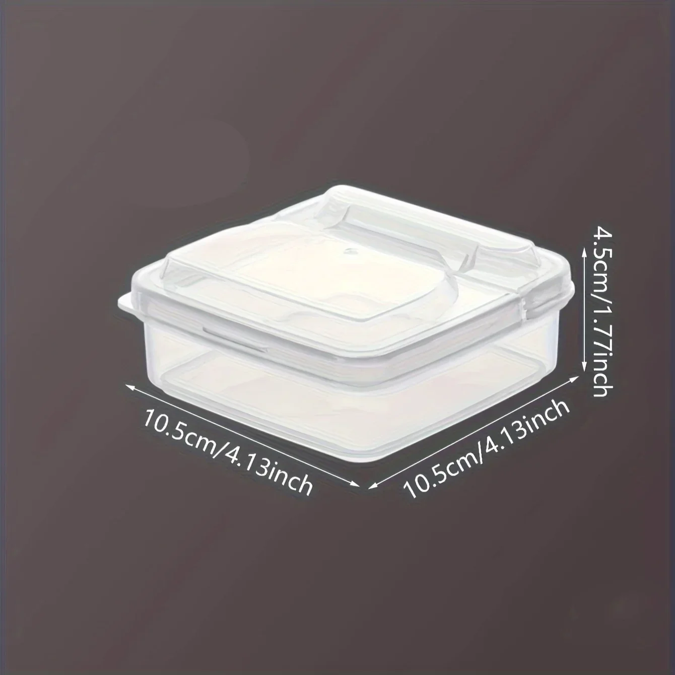 2pcs-Butter Cheese Storage Box Transparent Cheese Box Refrigerator Kitchen Fruit Vegetable Fresh-keeping Organizer Storage Box