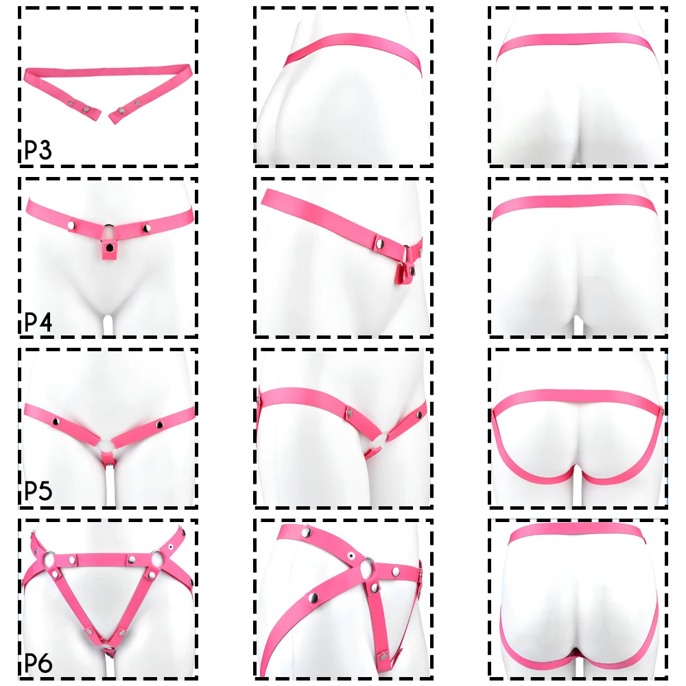 Penis Chastity Cage Chastity Lock Sex Toy Chastity Cage Accessory FRRK Elastic Band Chastity Belt for Male Chastity Cage Auxiliary Belt Adjustable Underwear Rope Scrotum Ring Sissy Sex Toys