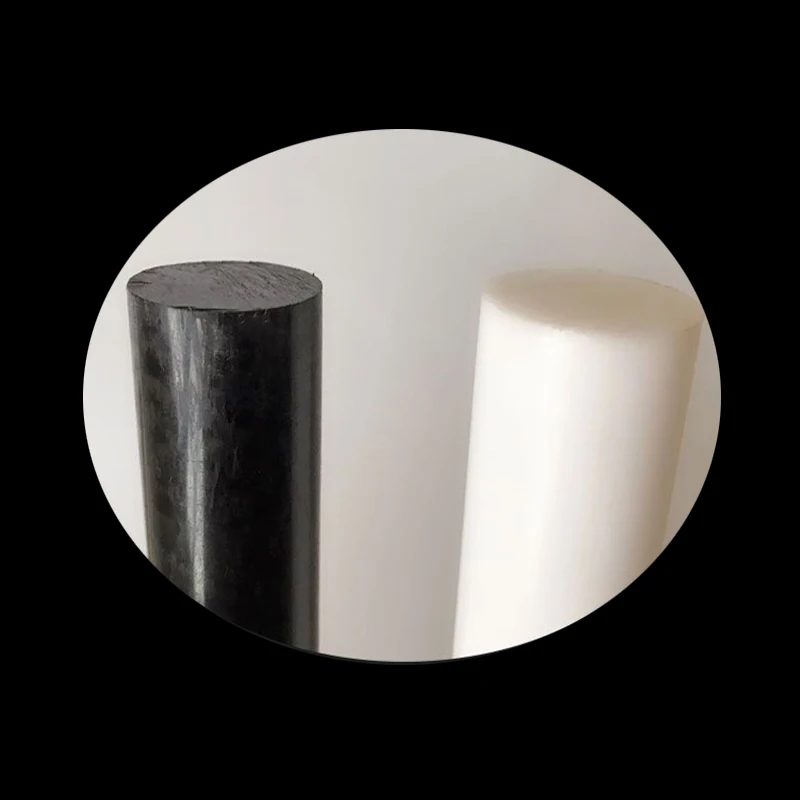 2PC White black POM nylon rod Φ dia 15/20/25/30/40/50/60/70/80/90/100/130MM Hard Plastic Polyoxymethylene rod stick length 500MM