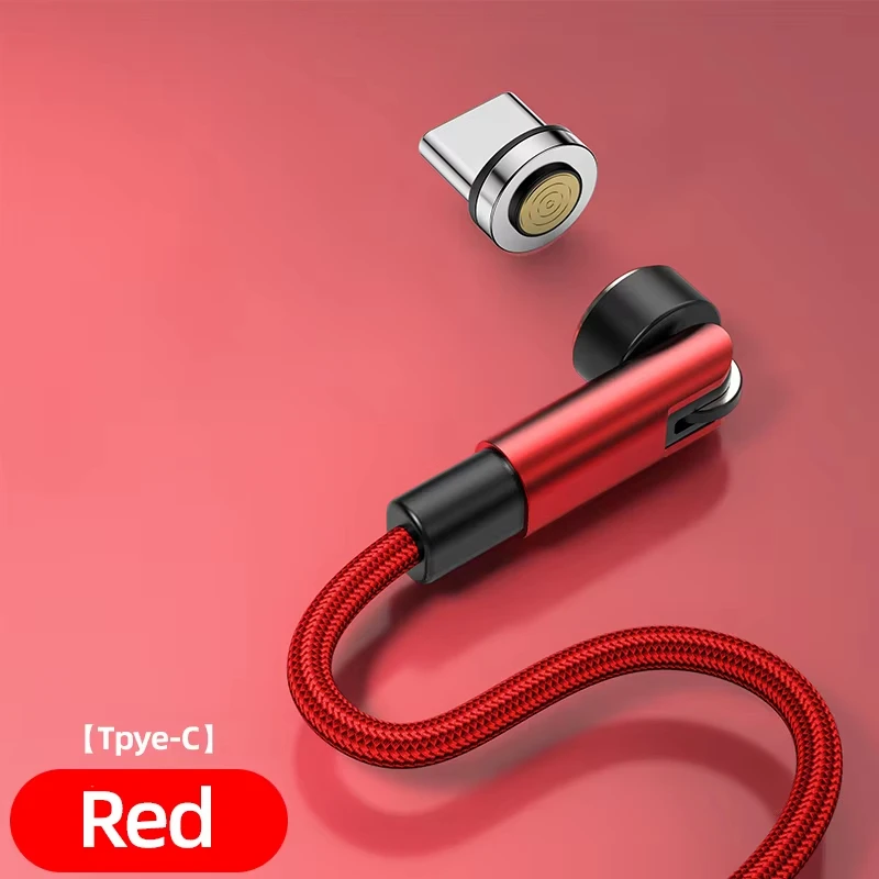 Magnetic 5A USB Phone Charger Cable with Type C and Micro USB Connections