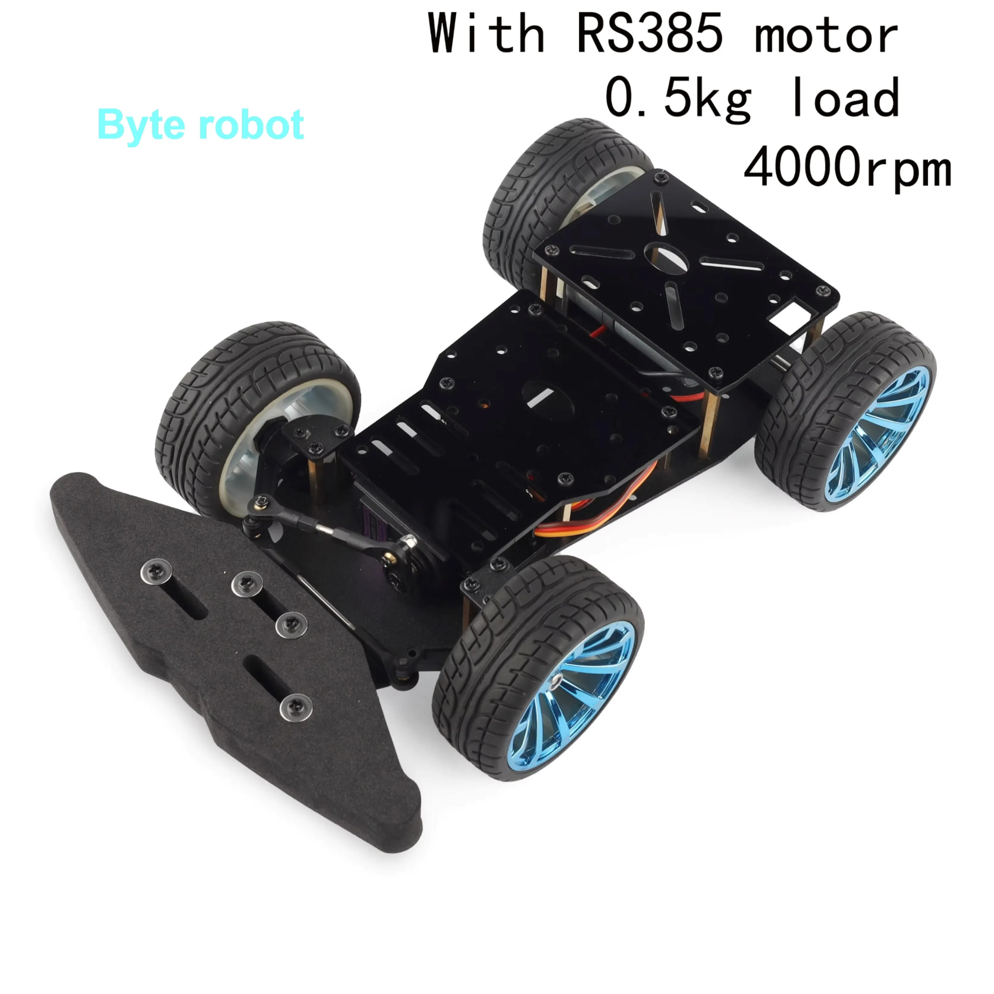 MG996R Servo Steering Ackerman Robot Car Chassis Encoder Motor