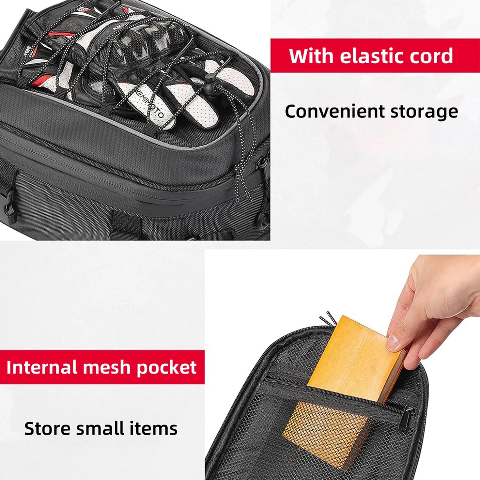 Borse Da Sella Moto Impermeabili – Borse Laterali Universali Per Viaggi, Attrezzi O Crociere, In Pelle PU Resistente - 2